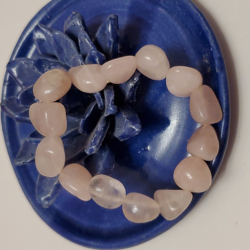 Vintage pink quartz crystal